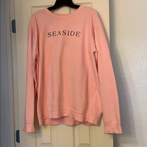 Baby pink seaside crewneck